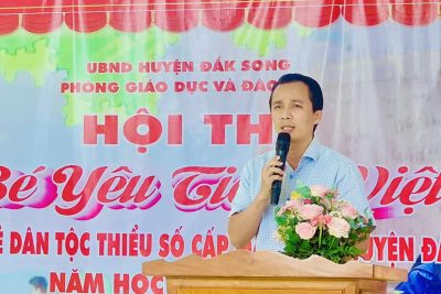 Hội thi “Bé yêu tiếng Việt” dành cho trẻ dân tộc thiểu số cấp mầm non huyện Đắk Song năm học 2023-2024