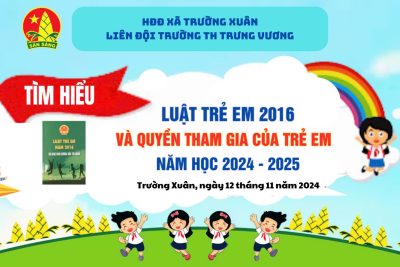 Trường TH Trưng Vương đã tổ chức tập huấn cho BCH liên đội và BCH chi đội