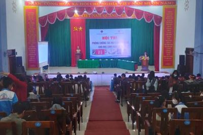 Trung tâm Y tế huyện Đắk Song tổ chức Hội thi phòng chống tác hại của thuốc lá cho học sinh năm 2022
