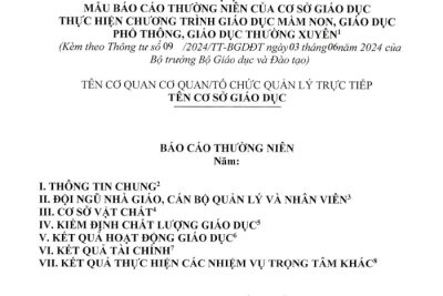 TT09 có hiệu lực từ 19/7: CSGD phải báo cáo thường niên, công khai trên website